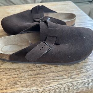 Birkenstock Brown Slip-On Loafers with Comfort Fit